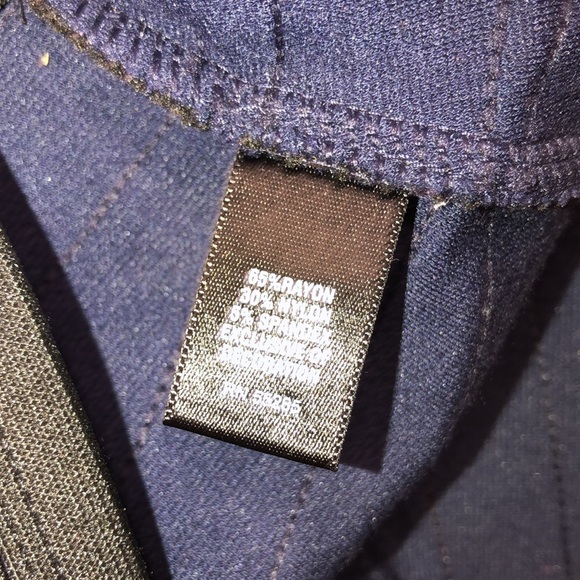 Express size xsmall blue & black bandage skirt - Picture 7 of 7